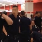 target police brawl